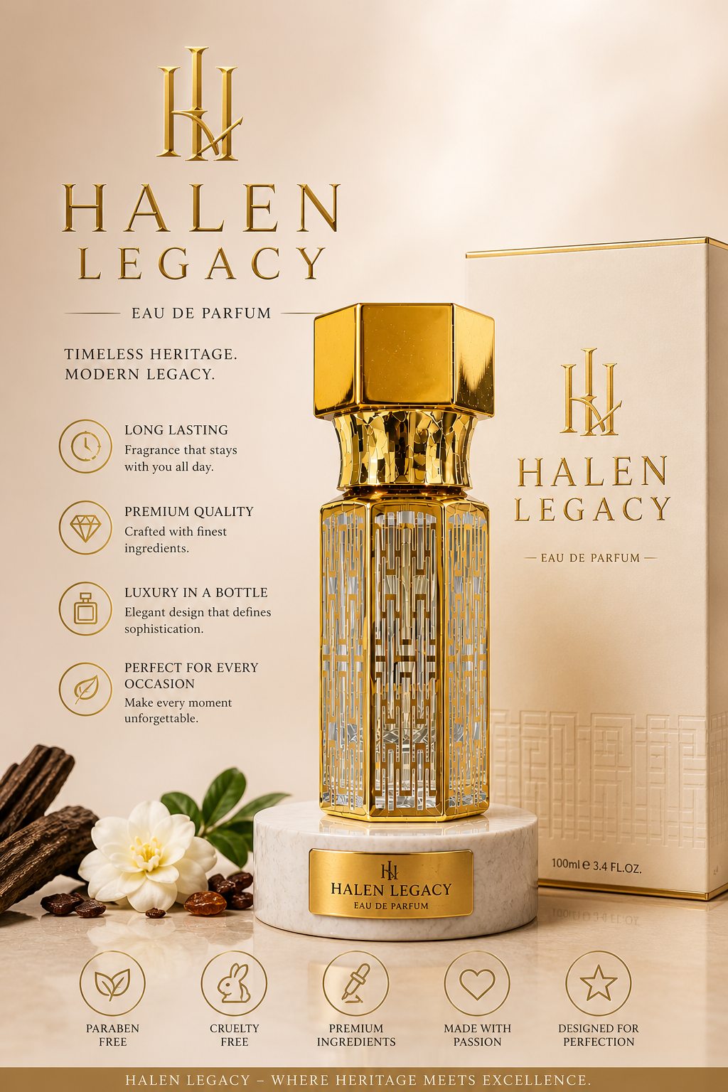 Halen Legacy Roll-on Attar